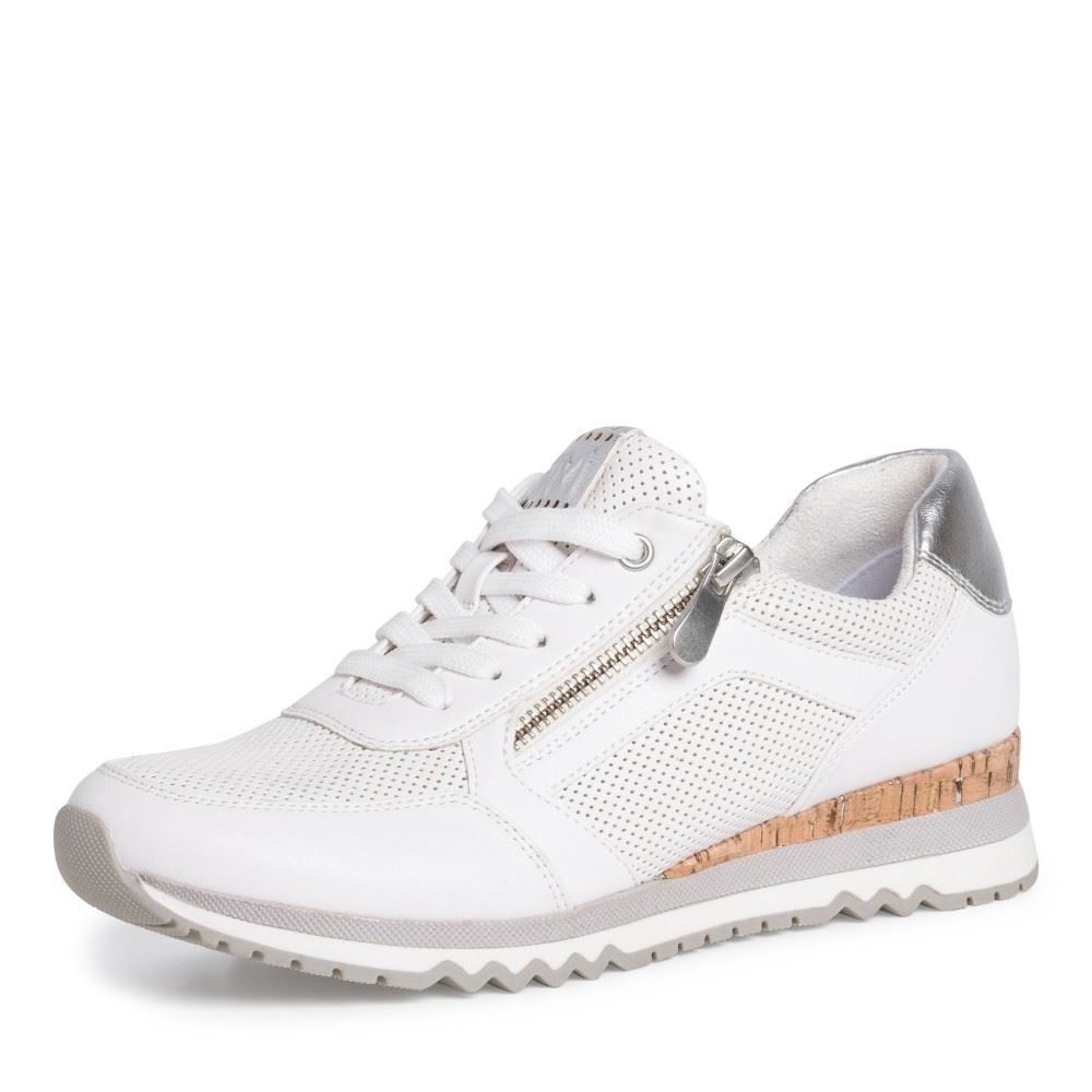 MARCO TOZZI Damen Sneaker Reißverschluss weiß  S12  2-2-23782-28 