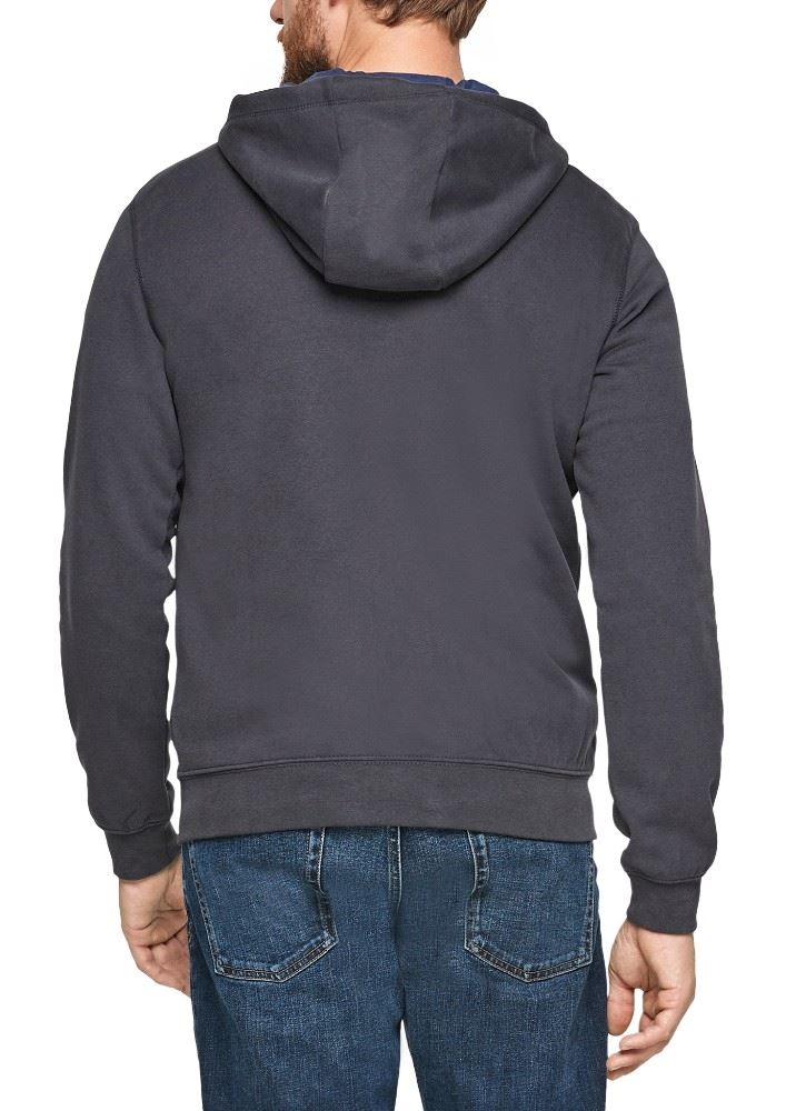 s.Oliver Sweatjacke Kapuze Taschen Noos blau 2055093 