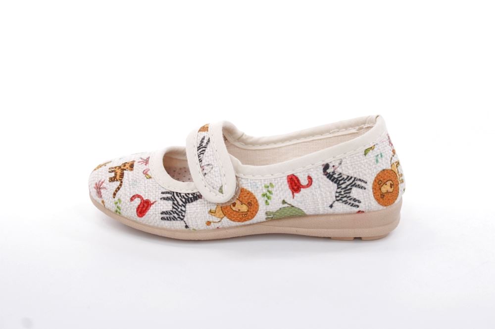 s`knöpfli Kinderausschuh Tier- Motiv Klettverschluss beige S13 I28721 