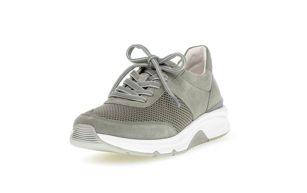 Gabor rollingsoft Damen Sneaker low Materialmix grün S13 26.897.41 