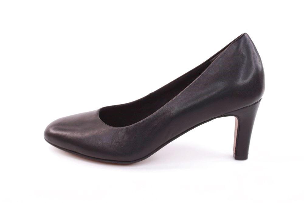 Tamaris Pumps Leder TOUCHit Fußbett schwarz S12  1-1-22454-29 39 | 003 BLACK LEATH | 