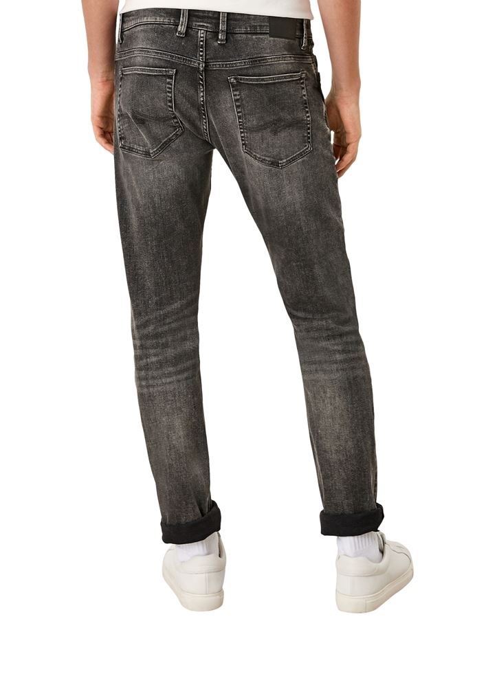QS designed by Herren Jeans Slim- Leg grau S21 2105850 