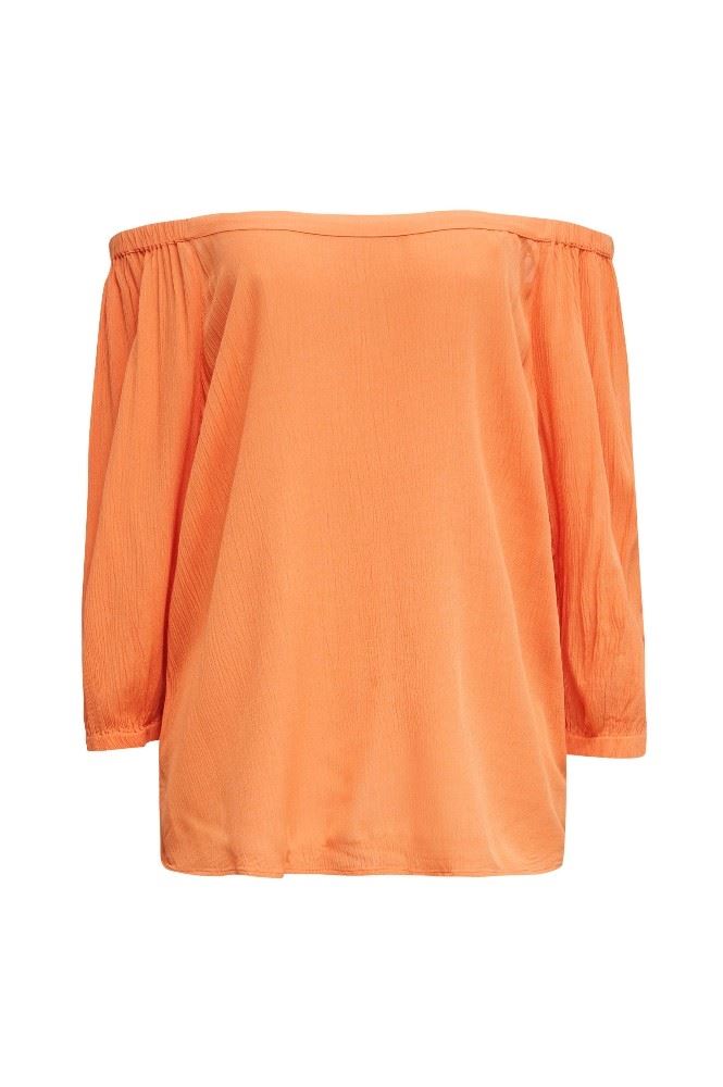 Esprit Bluse Carmen 3/4 Arm weiß orange 030EE1F318 38 | E810 RUST ORANG | 