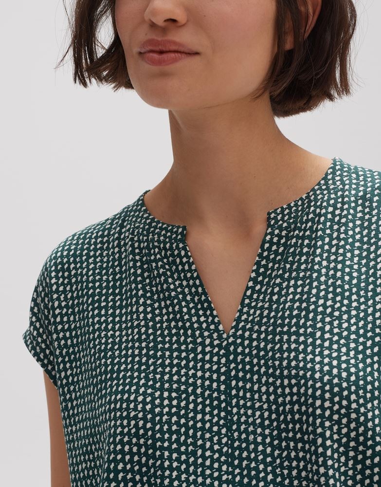 OPUS Shirt Sandeo blob S13 2411011421100 40 | 30016 deep teal | 