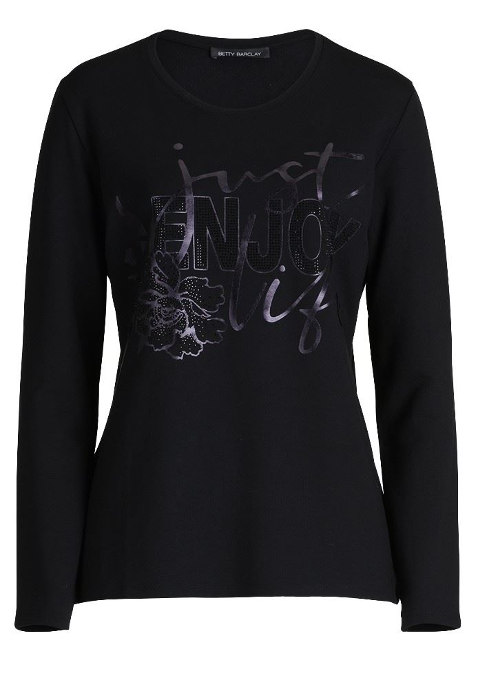 Betty Barclay Shirt Langarm Rundhals schwarz S21 20912543 36 | 9045 Black | 