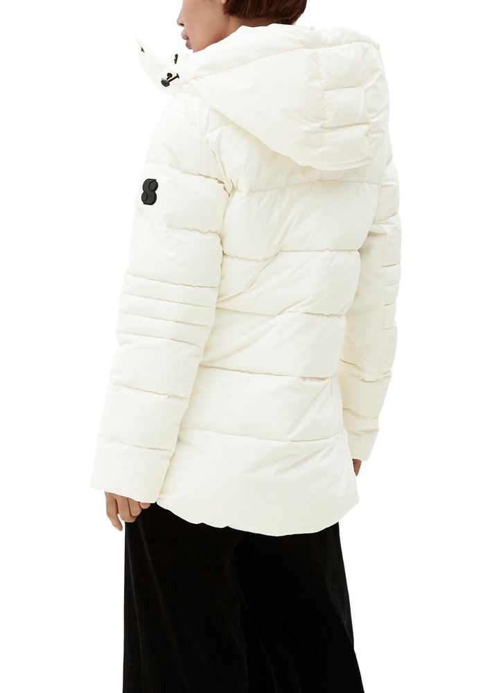 s.Oliver Steppjacke mit Kapuze ecru S22 2120756 42 | 0210 WHITE | 