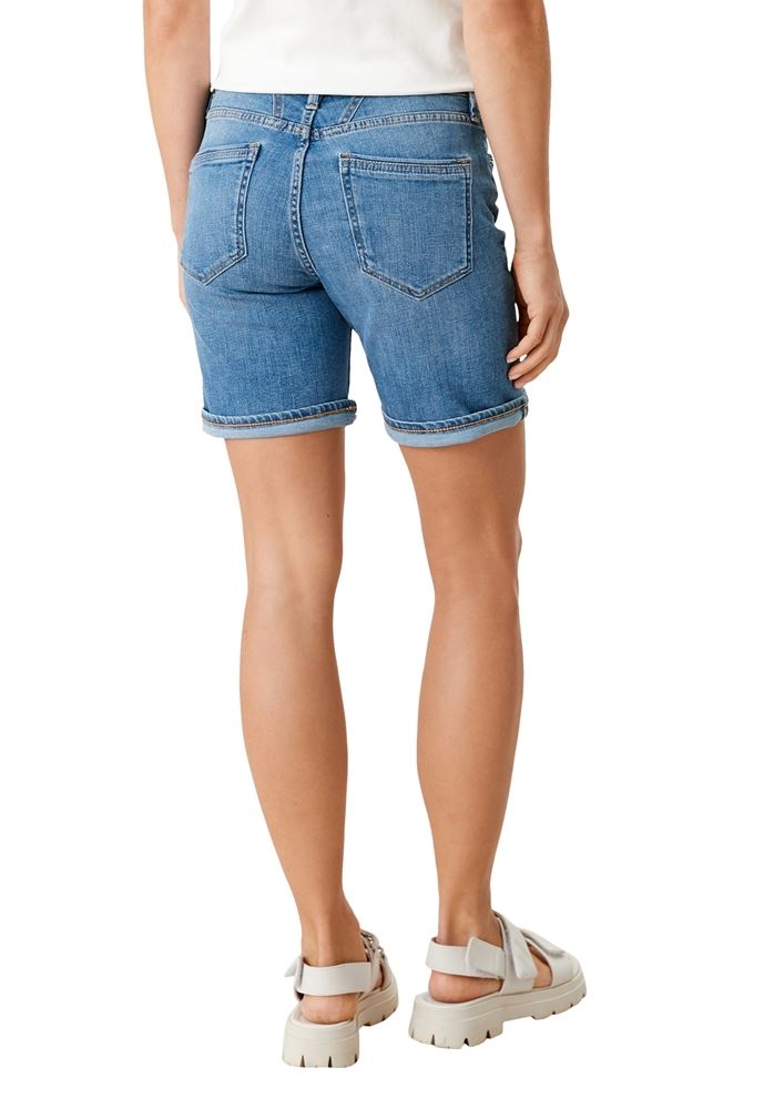 s.Oliver Damen Denimshorts kurze Hose blau S12 2114264 