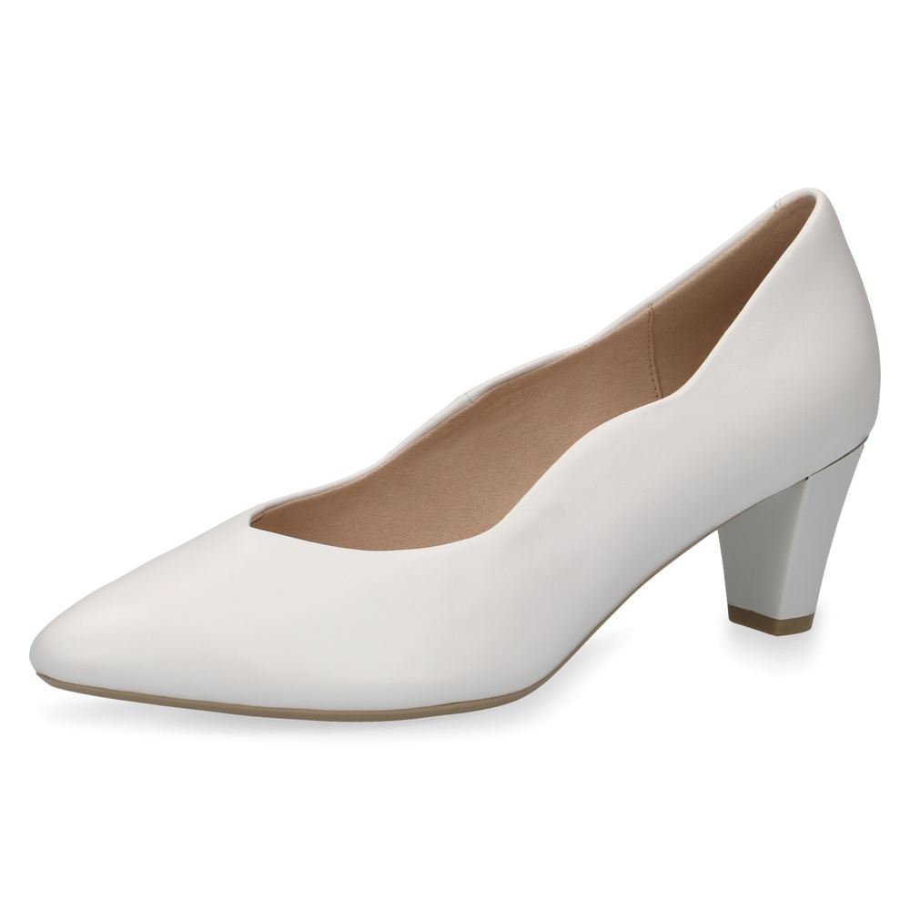 Caprice walking on Air Pumps Leder weiß S13 9-9-22400-20 