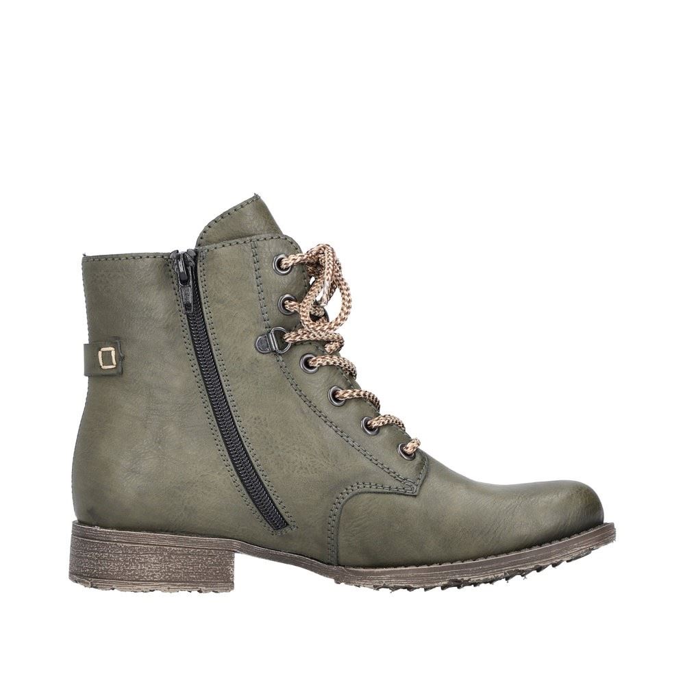 Rieker Antistress Damen Schnürboot Schnürstiefelette grün S22 70848-54 