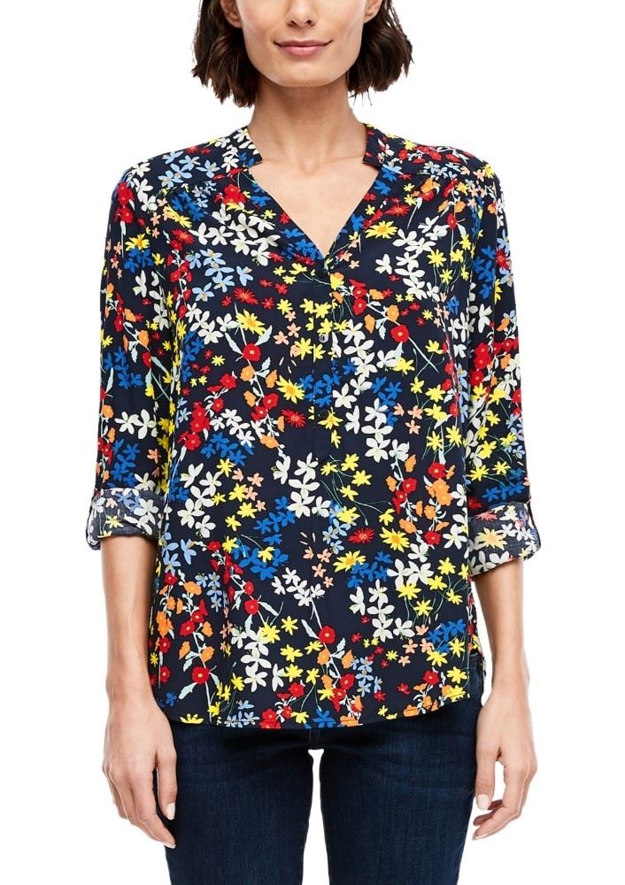 s.Oliver Bluse Langarm Floral 04899116083 1277369 