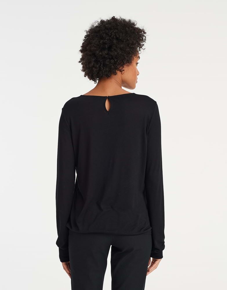 OPUS Shirt Sutha ECOVERO™ Viskose schwarz S22 1013210650100 