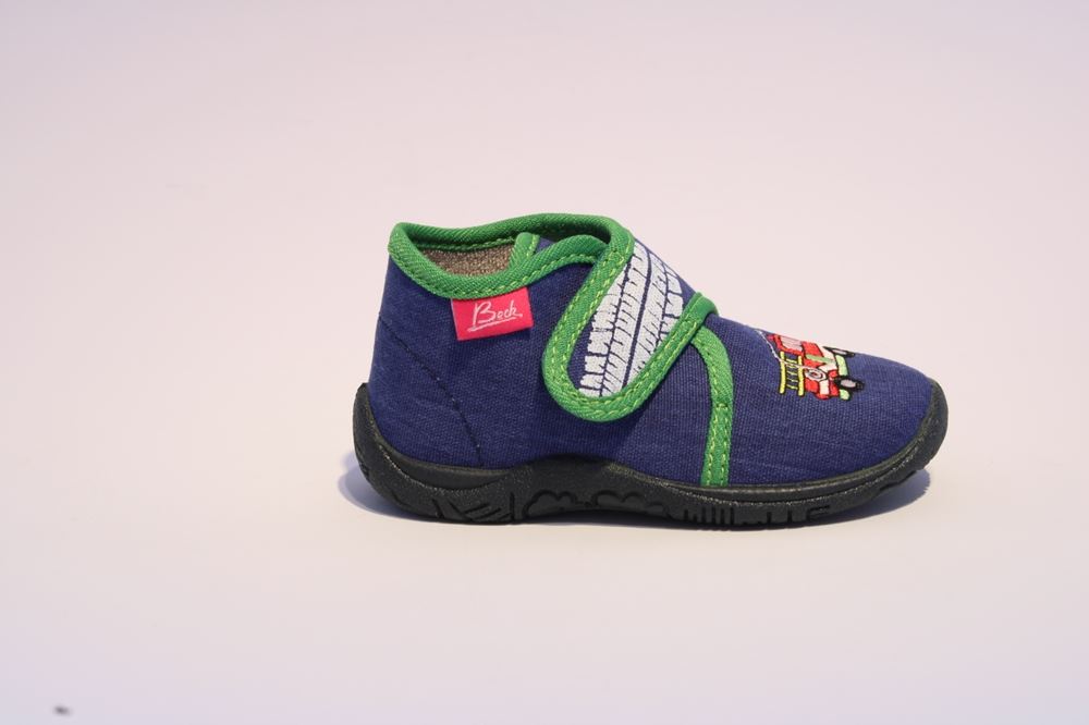 Beck Hausschuh Jungen Feuerwehr blau 677/34 20 | blau | 