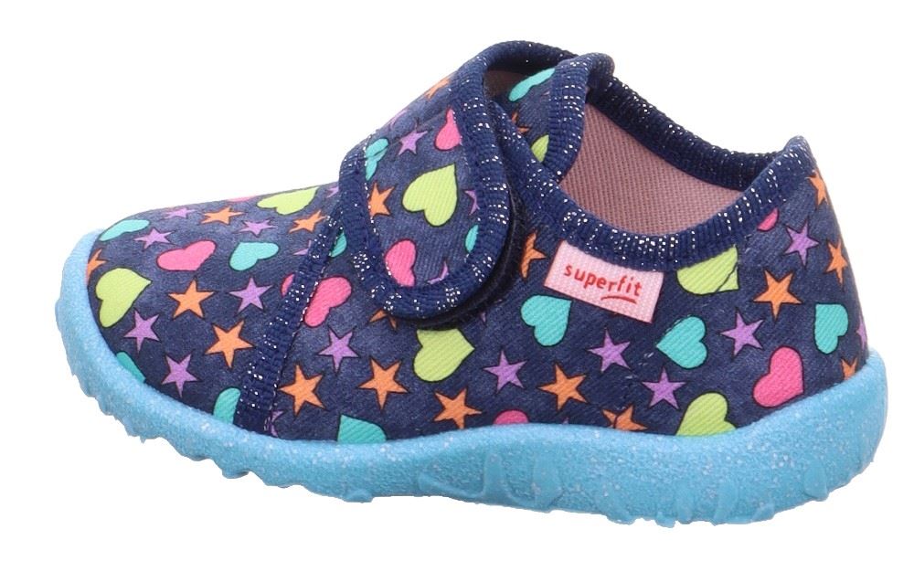 superfit Hausschuh Spotty blau bunt 1-009246-8090 21 | blau | 