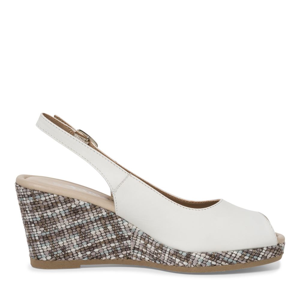 Tamaris Sandalette Leder Keilabsatz white  S13 1-1-28375-20 