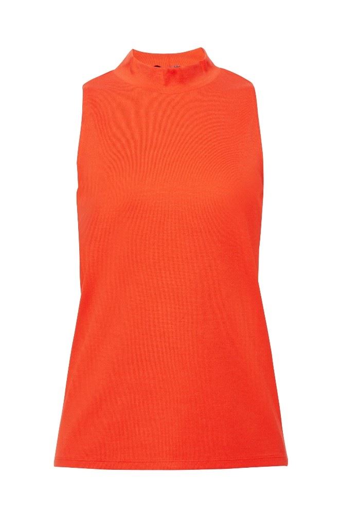 ESPRIT COLLECTION Strechtshirt ärmellos orange 039EO1K033 S | E825 RED ORANGE | 