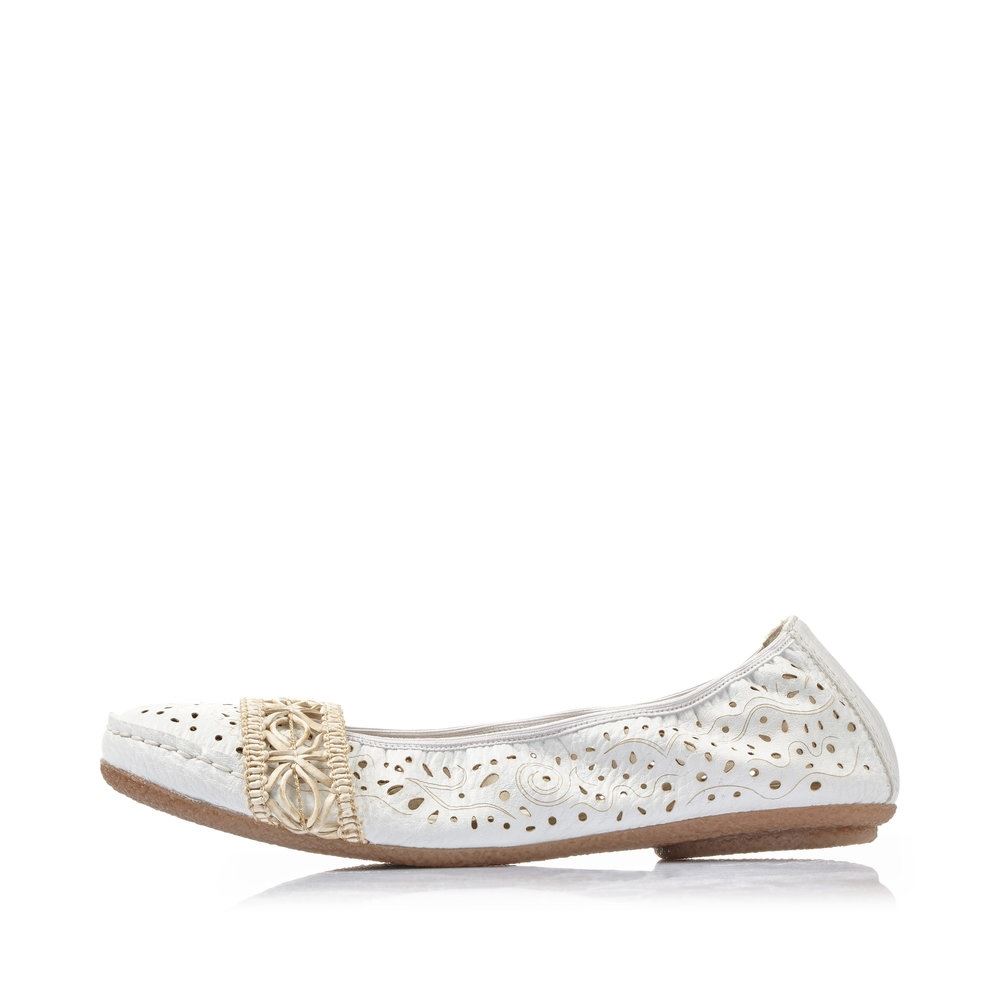 Rieker Damen Ballerinas altweiß S13  41466-81 