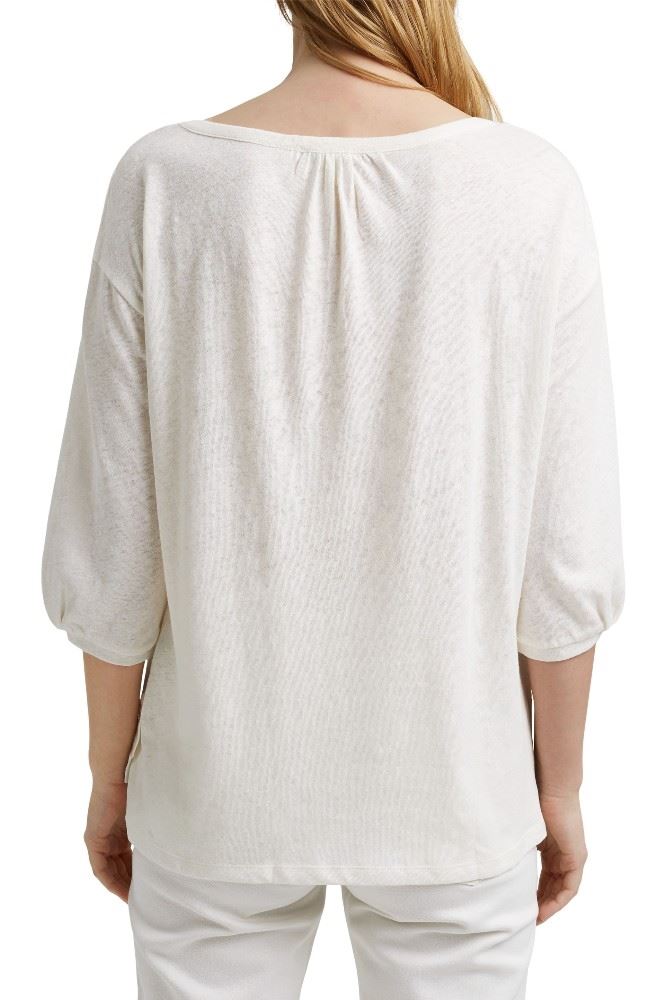 ESPRIT Blusenshirt Baumwoll- Leinenmix 041EE1K321 