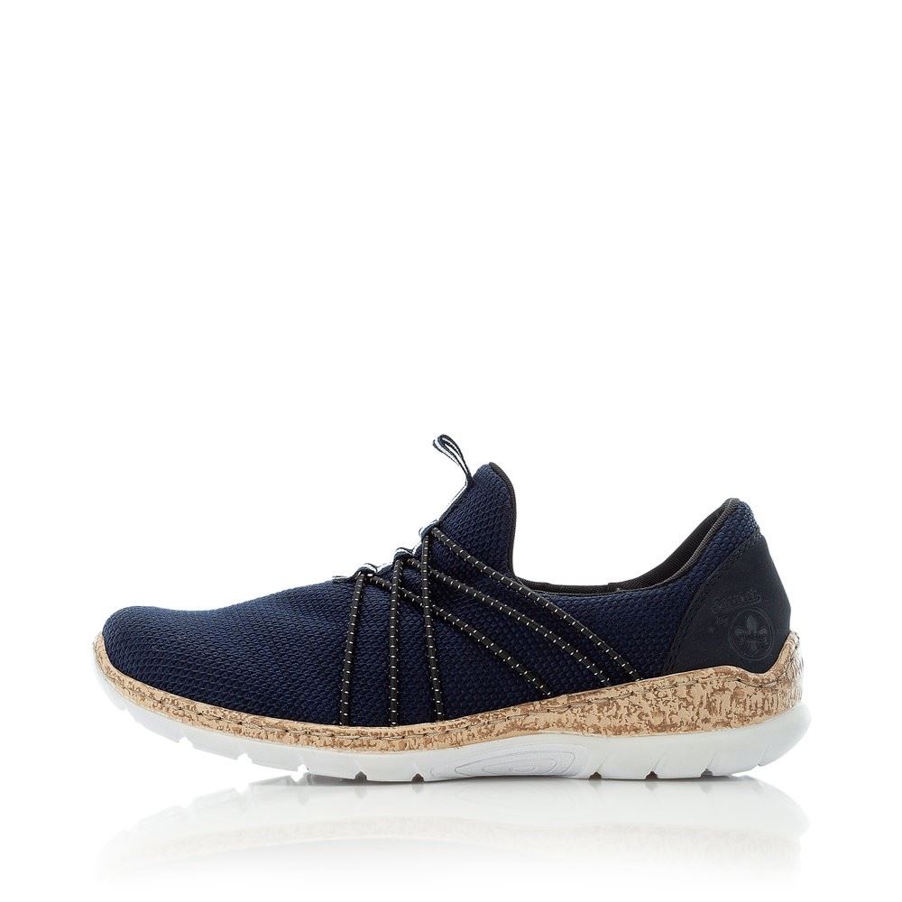 Rieker Slipper Sneaker Memosoft blau N42K1-14 37 | marine/pazifik | F
