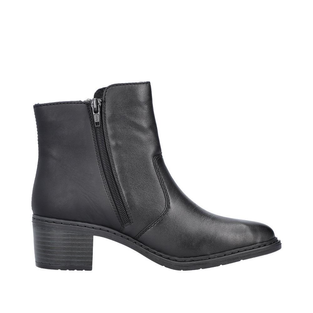 Rieker Antistress Damen Stiefelette Leder komfortweite schwarz S23  70150-00 