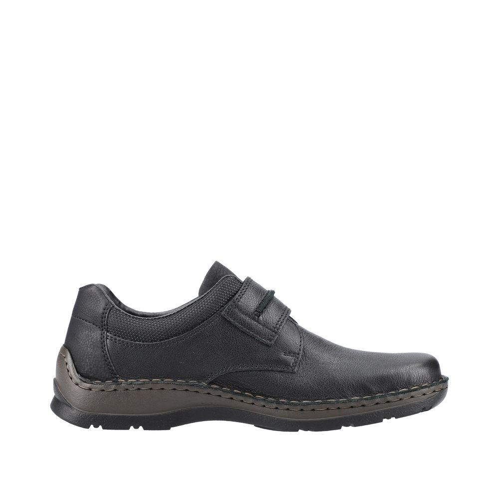 Rieker Antistress Herren Klettschuh schwarz 05358-01 40 | schwarz/schwarz | H