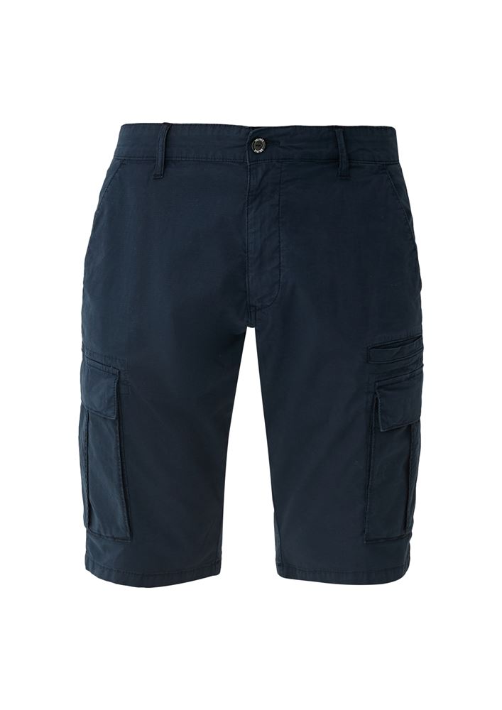 s.Oliver Herren Relaxed: Bermuda mit Cargotaschen blau, braun S13  2132921 