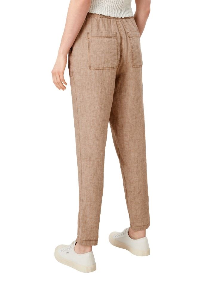 s.Oliver Hose Jogpants aus Leinen sand 2113319 