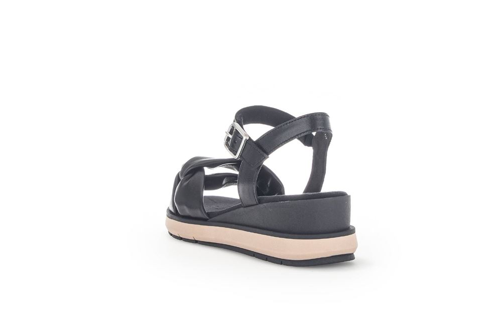 Gabor Sandalette Keilabsatz schwarz S13  22.813.27 