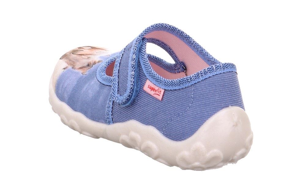 Superfit Hausschuh BONNY Blau mehrfarbig Horses 1-000281-8400 27 | blau | 