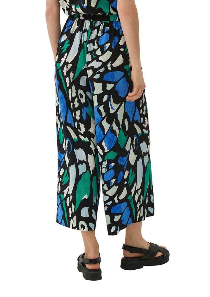 s.Oliver Regular: Culotte mit Allover-Print schwarz S13  2130699 