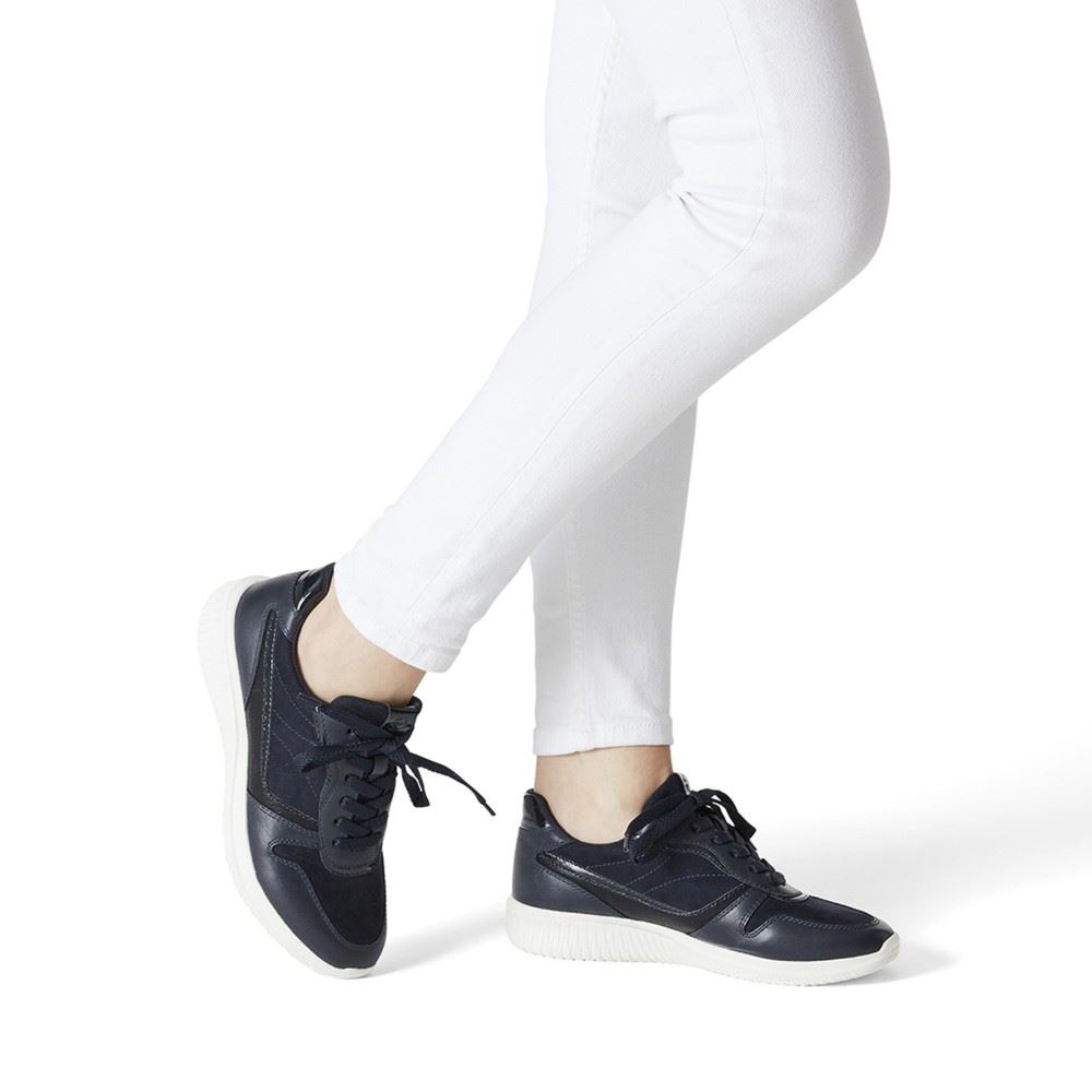 Tamaris Sneaker Wechselfussbett blau und weiß S12 1-1-23746-28 