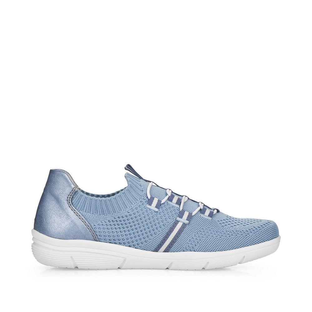 Rieker Antistress Damen Slipper Schlupfschuh sportlich Wechselfußbett blau S13 L7462-12 