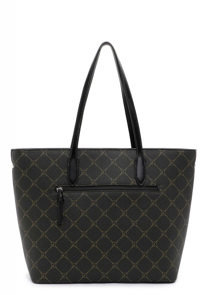 Tamaris Handtasche Shopper Anastasia Logo- Print grün S22 30107,932 