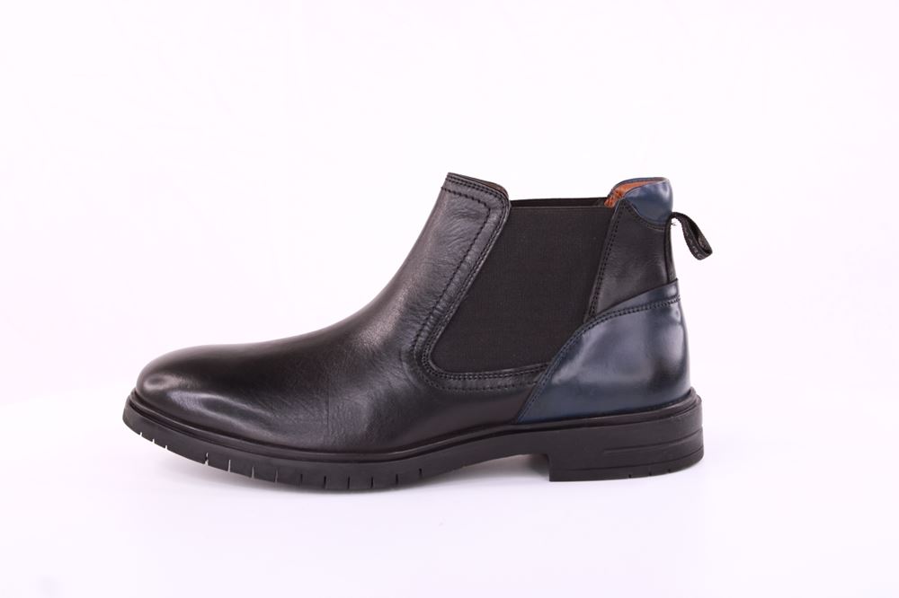 Marc Shoes Herren Chelsea- Boots Leder schwarz S21 831841 40 | 00671 black | 