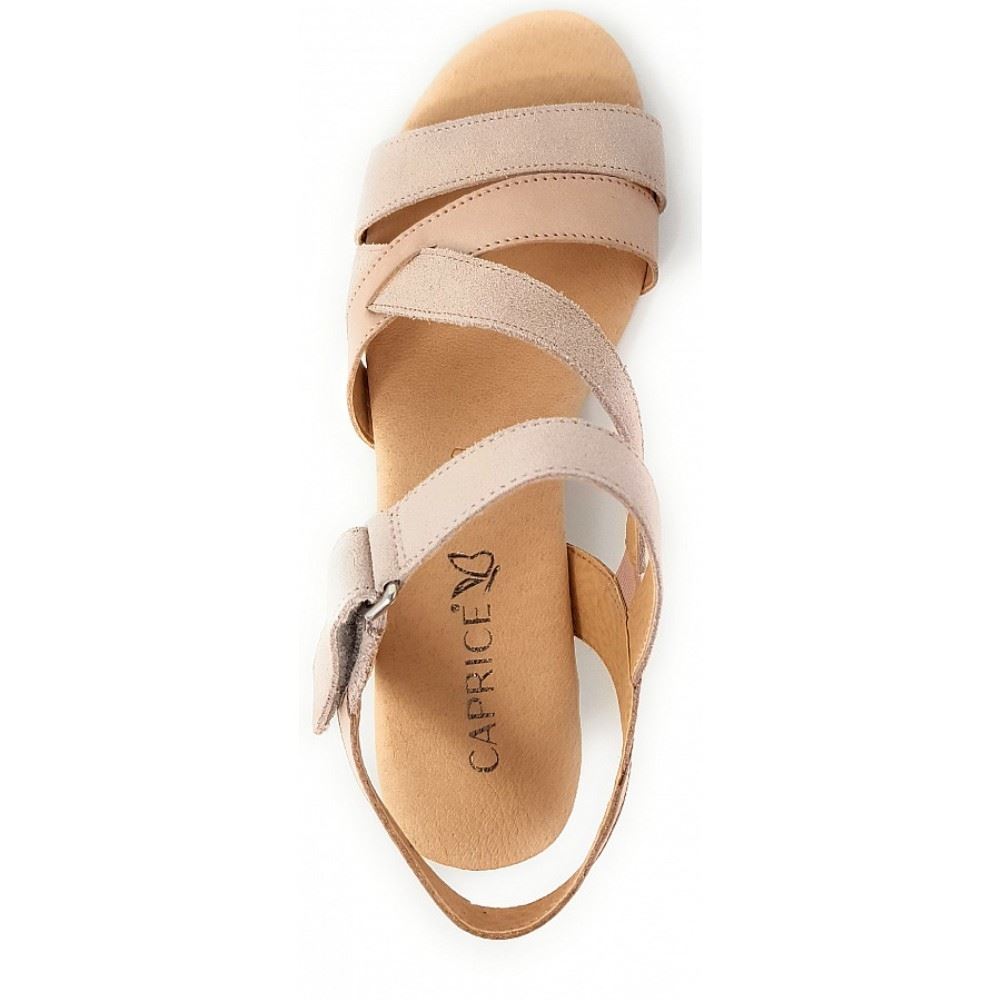 Caprice Keilsandale Leder 9-9-28214-22 6 | 549 ROSE SHINY | 