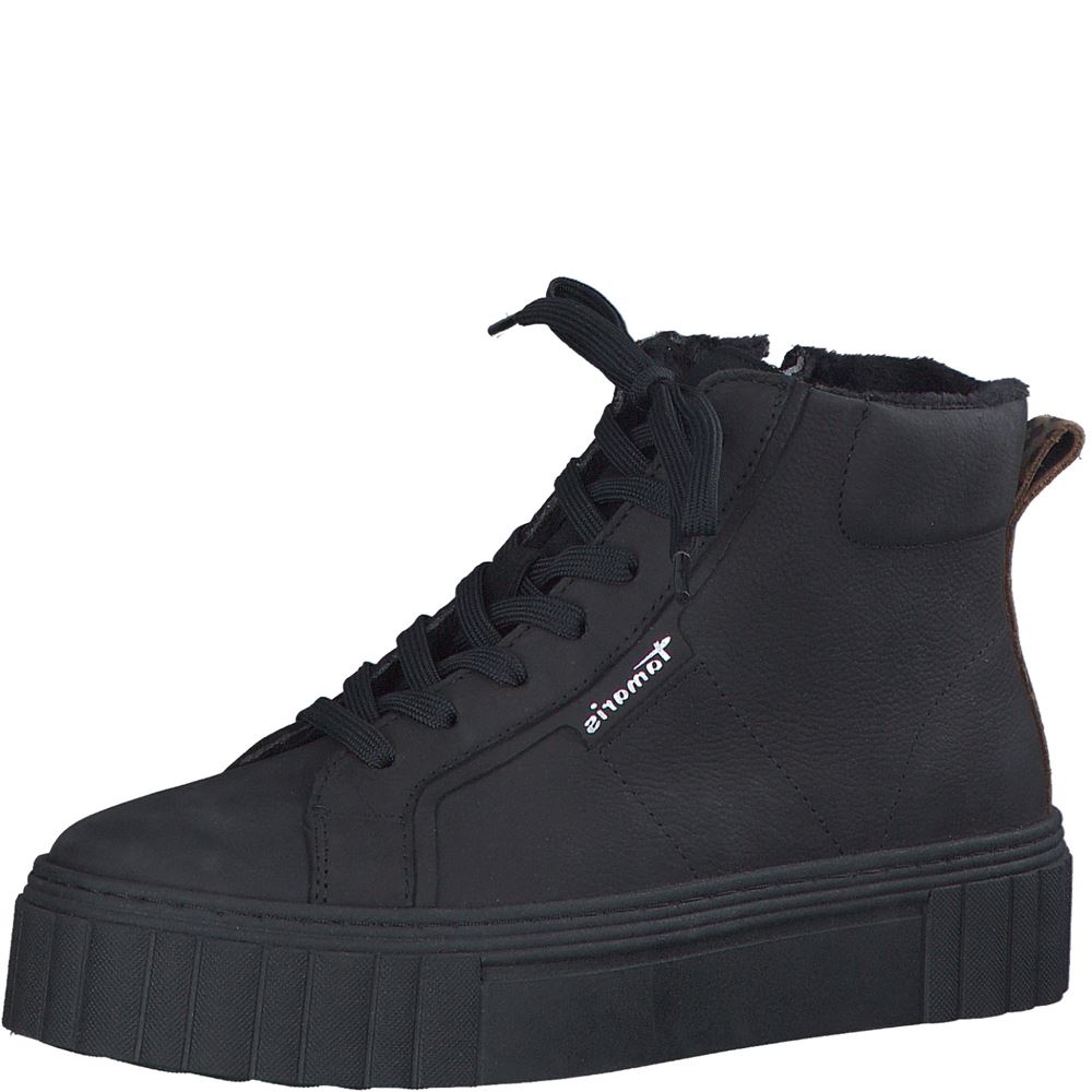 Tamaris Schnürboots Sneaker High Leder Wechselfußbett S23 1-25227-41 
