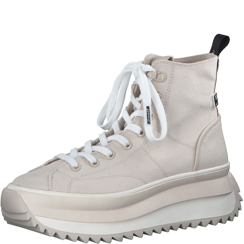 Tamaris Sneaker High Plateau- Sohle beige S12  1-1-25201-28 