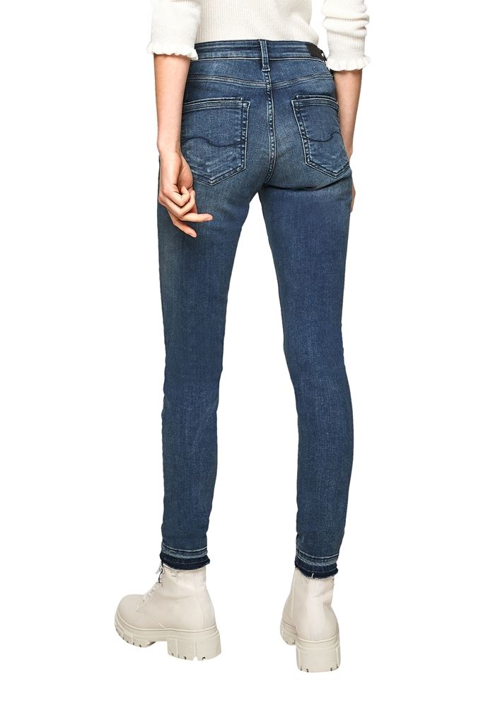 QS designed by Jeans Skinny- Leg Used- Look blau S21 2104062 40 | 57Z6 dark blue | L32