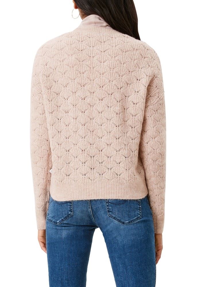 QS designed by Pullover Strick Rundhals hellrosa S21 2113656 XL | 40W0 light pink | 