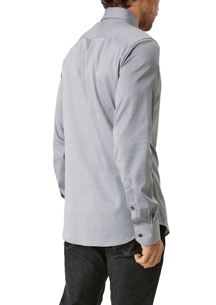 s.Oliver Hemd Langarm Slim Fit Kentkragen Manschetten schwarz S21 2107821 L | 9999 black | 
