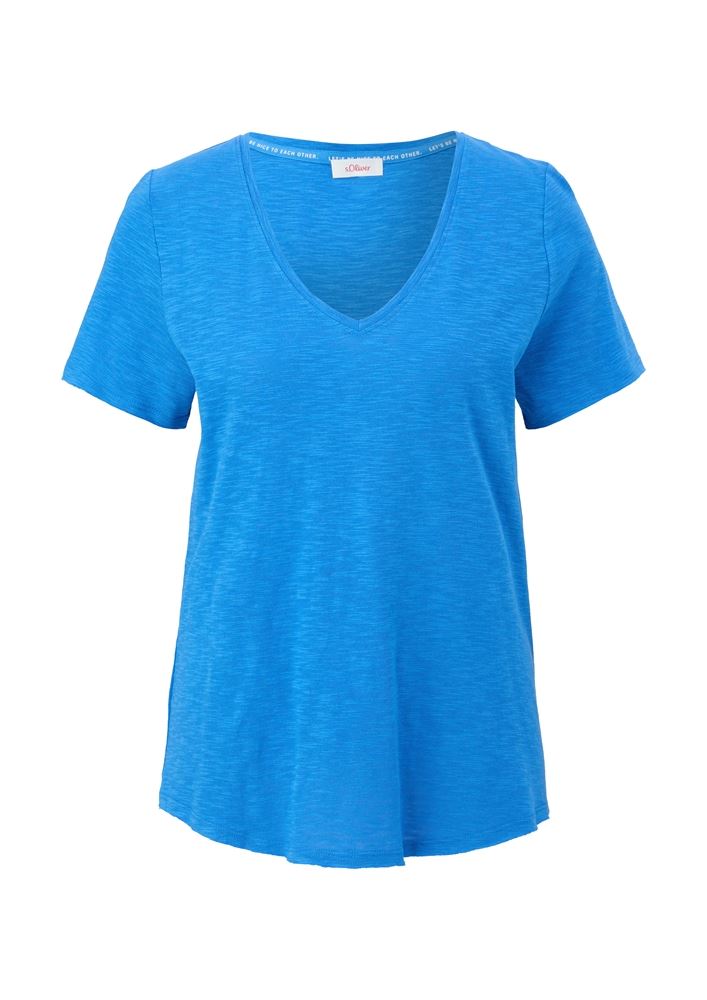 s.Oliver T-Shirt aus Viskosemix  weiss, blau, grün, pink, schwarz S13  2130696 