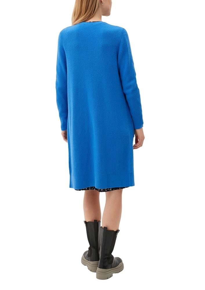 s.Oliver Cardigan mit Rippstruktur S22 blau 2125671 34 | 5547 BLUE | 