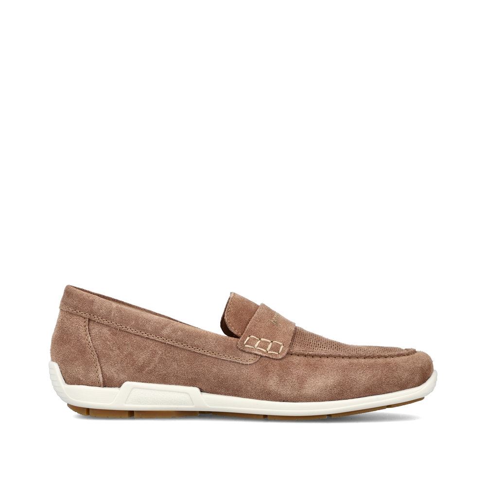 Rieker Antistress Slipper Rauleder beige S13 09050-64 