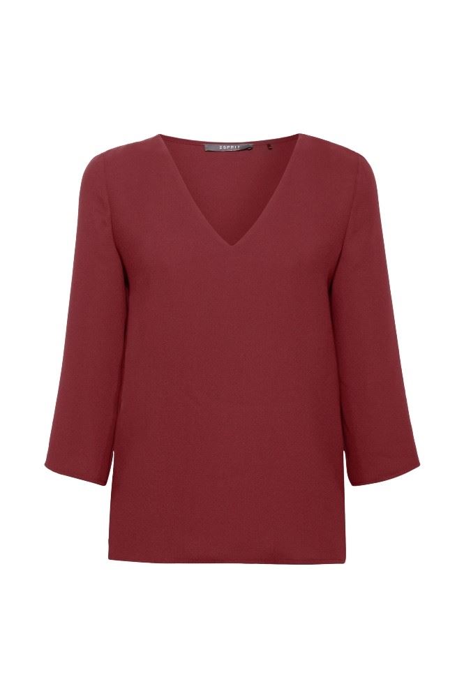 Esprit Collection Bluse 3/4 Arm bordeaux 118EO1F004 