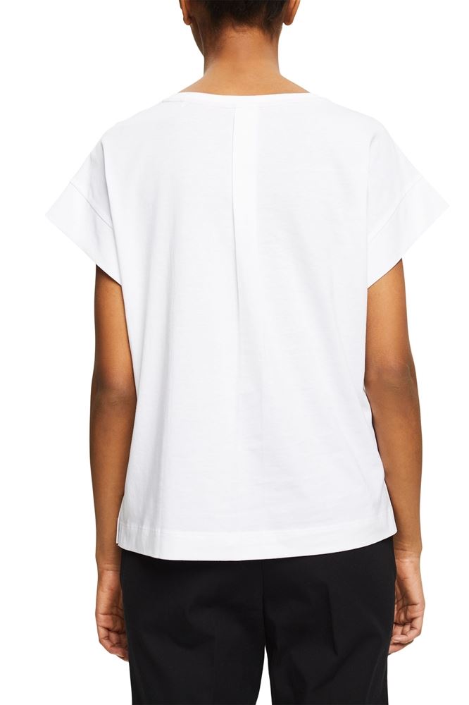 EDC T-Shirt Print Biobaumwolle rundhals weiß S12  032CC1K306 XL | C101 WHITE 2 | 