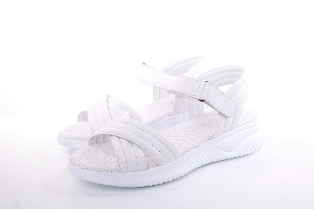 PETER ERIKSON Damen Sandale Comfort- Fußbett Leder blau, grün, weiß S13  231511 