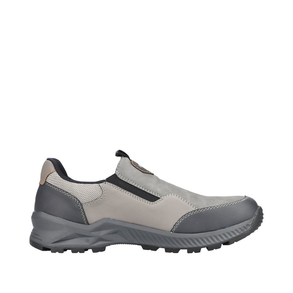 Rieker Antistress Herren Slipper Schlupfschuh TEX- Membran grau S22 B3252-90 40 | grigio/cenere/s | G