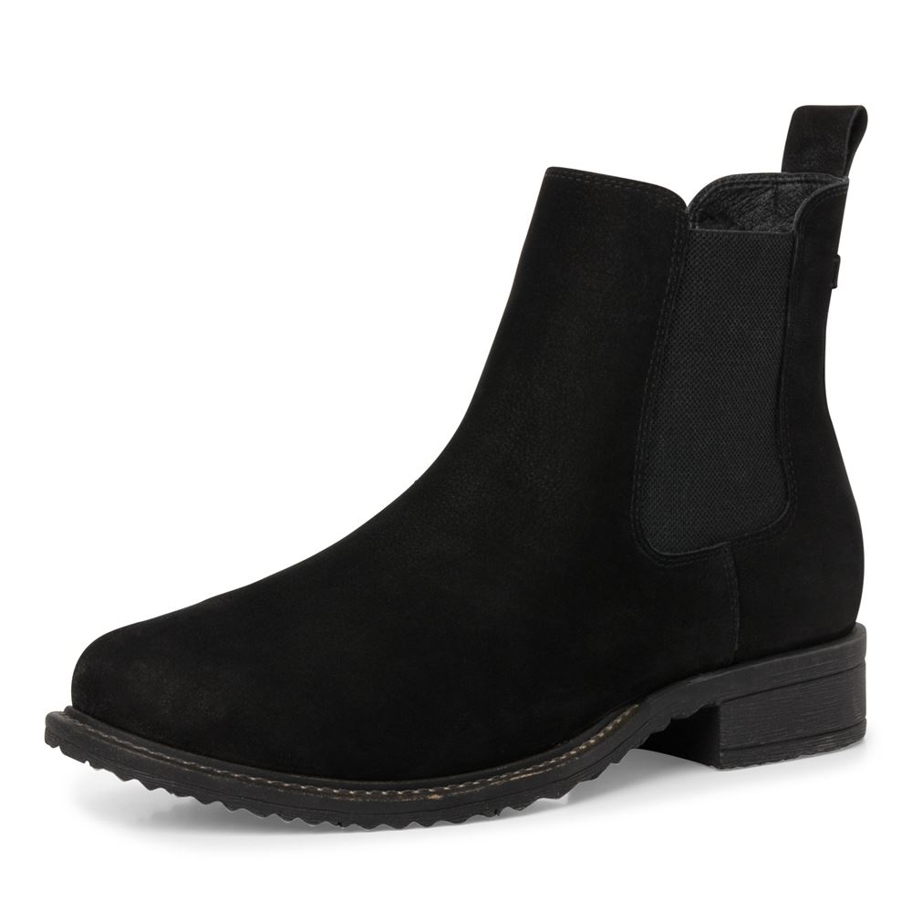 Tamaris Chelsea Boot Leder TOUCHit- Fußbett schwarz 22 1-1-25422-29 38 | 001 BLACK | 
