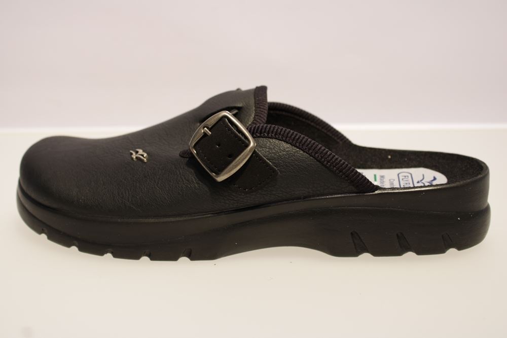 Fly Flot Hausschuh Hauspantolette schwarz 882186 39 | schwarz | 