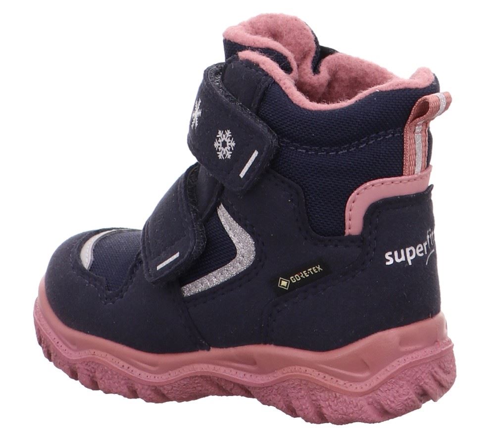 superfit HUSKY Mädchen Winterstiefel Wasserdicht Gore Tex Blau Rosa 1-000045-8010 