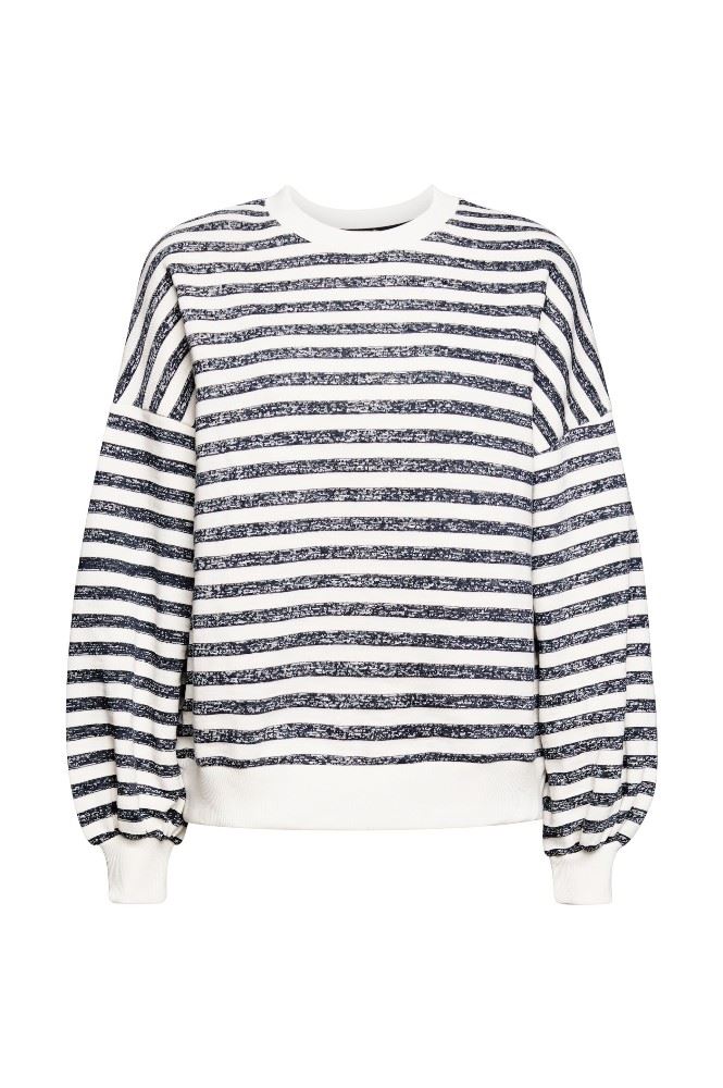 EDC Sweatshirt mit Streifenmuster 022CC1J305 